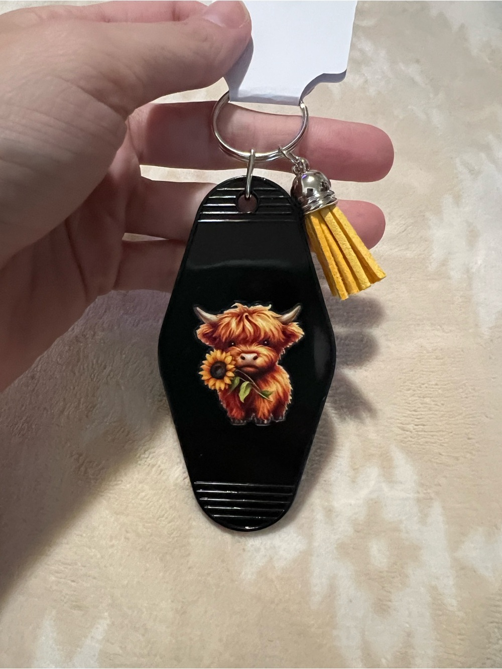 Highland Cow Keychain 🌻